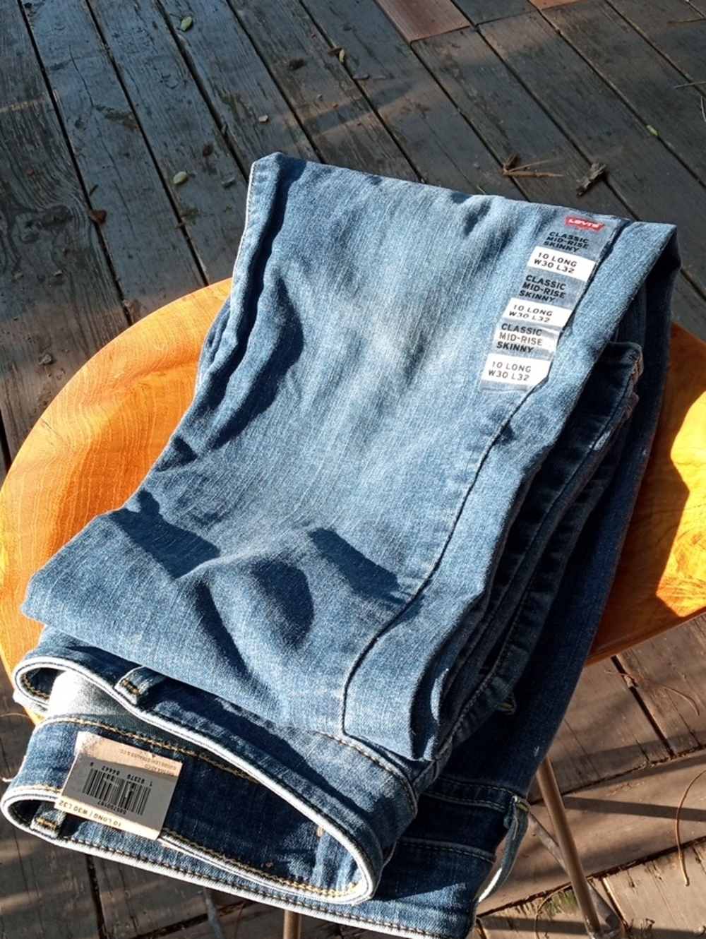 Nwt 10 Levi's Classic Midrise Long Skinny